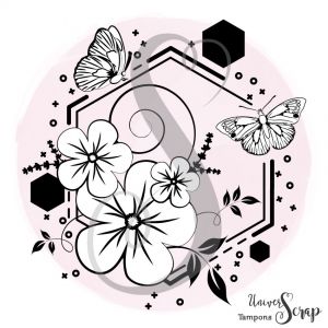 Tampon Hexagone printanier