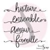 Tampon 4 mots Famille