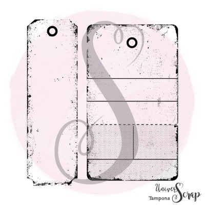 Tampon 2 grands tags grunge