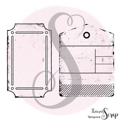 Tampon 2 petits tags grunge