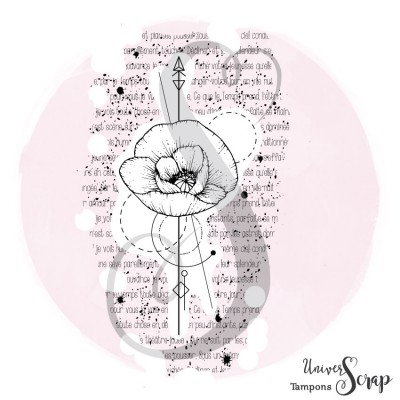 Tampon Coquelicot & texte