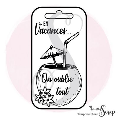 1 Tampon Clear Tag Vacances