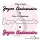Dies & son détourage Joyeux anniversaire