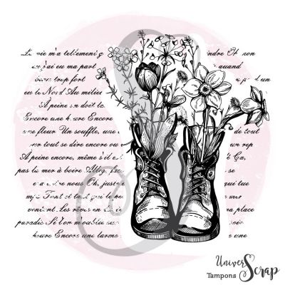 Tampon Ecriture et bottes