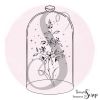 Tampon Fleur sous cloche