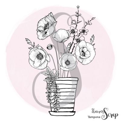 Tampon Pot de Coquelicots