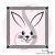 1 Tampon Clear Lapin & cadre