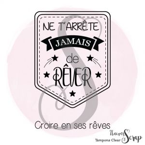 1 Tampon Clear Tag Rêver