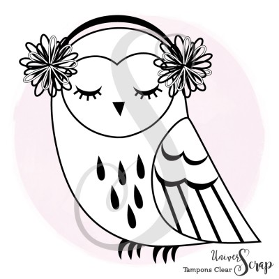 1 Tampon Clear Chouette