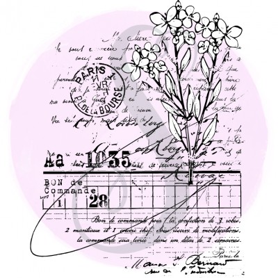 Tampon Fleurettes Grungy