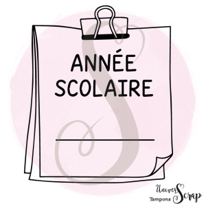 Tampon Etiquette Année Scolaire