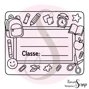 Tampon Etiquette d'écolier
