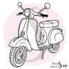 Tampon Virée en Scooter