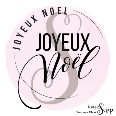 Tampon Clear Joyeux Noël en Cercle"