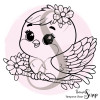 Tampon Clear "Doux Moineau Fleuri"
