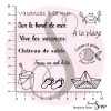 Tampons Clear "Vacances à La Mer"