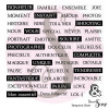 Tampons Clear "Petits Mots Intemporels"