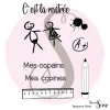 Tampons Clear "C'est la Rentrée N° 3"
