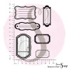 Tampons Clear "Etiquettes Lignées"