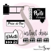 Tampons Clear "Photo Ici"