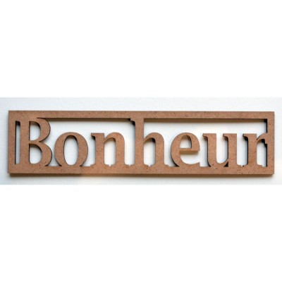 Mot en Bois "Bonheur" GM