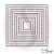 Dies 9 carrés fausse couture & son feston