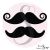 Tampon 2 Moustaches 5,5 cm