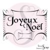 Tampon Etiquette "Joyeux Noël"