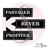 Tampon Partager-Rêver-Profiter