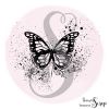Tampon Papillon grunge