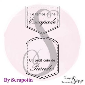 Tampon Fanion Escapade By Scrapotin