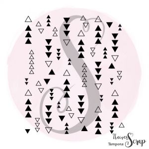 Tampon Fond Farandole de triangles