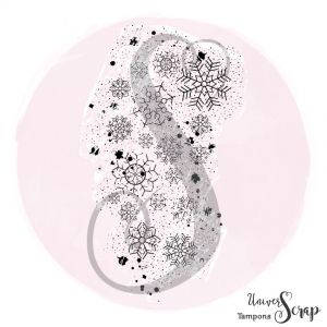 Tampon Fond flocons grunge