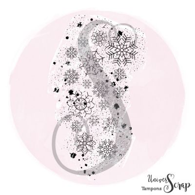 Tampon Fond flocons grunge
