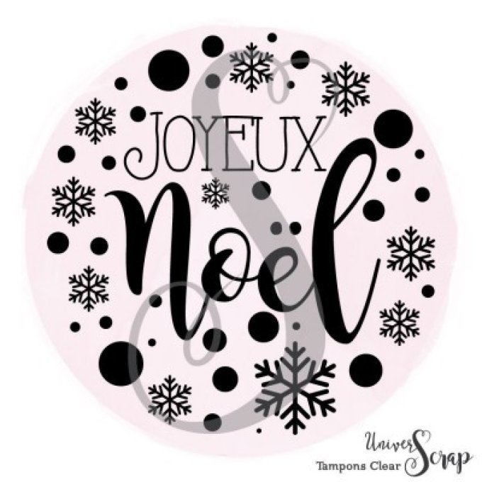 1 Tampon Clear Joyeux Noël
