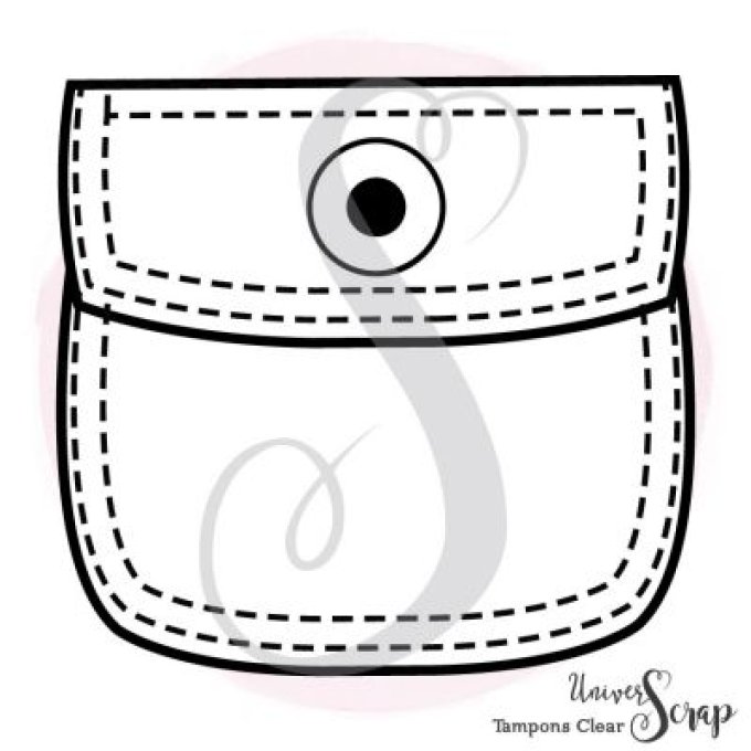 1 Tampon Clear Poche Jeans ronde