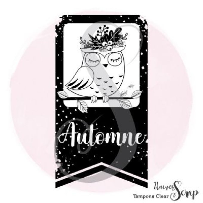 1 Tampon Clear Tag Automne