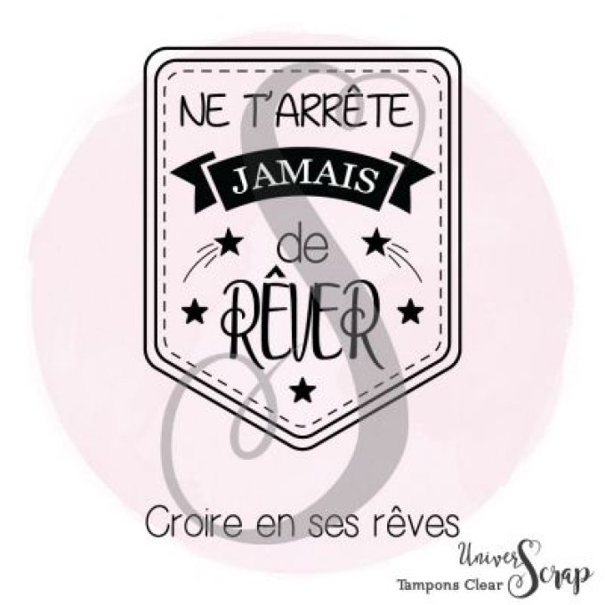 1 Tampon Clear Tag Rêver