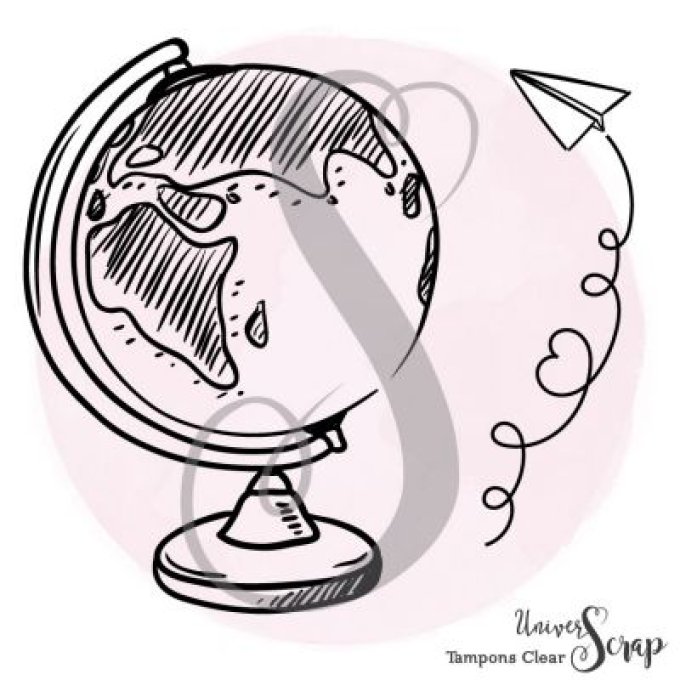 2 Tampons Clear Map Monde
