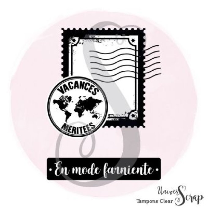 2 Tampons Clear Timbre vacances