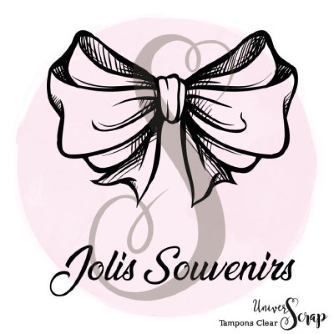 2 Tampons Clears "Noeud Jolis Souvenirs"