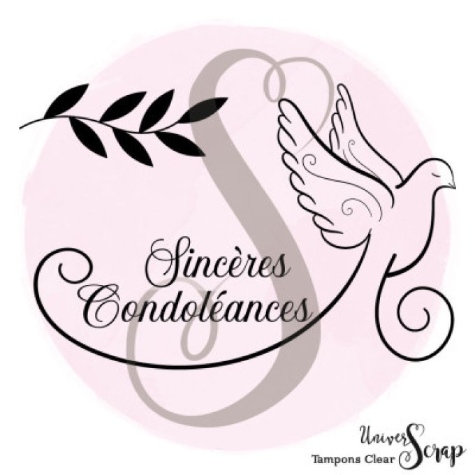 2 Tampons Clears "Sincéres Concoléances"