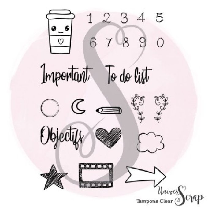 24 Tampons Clear Bullet Journal 1
