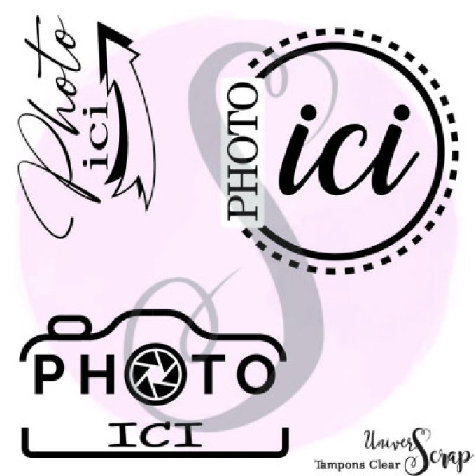 3 Tampons Clears "Photo ICI"