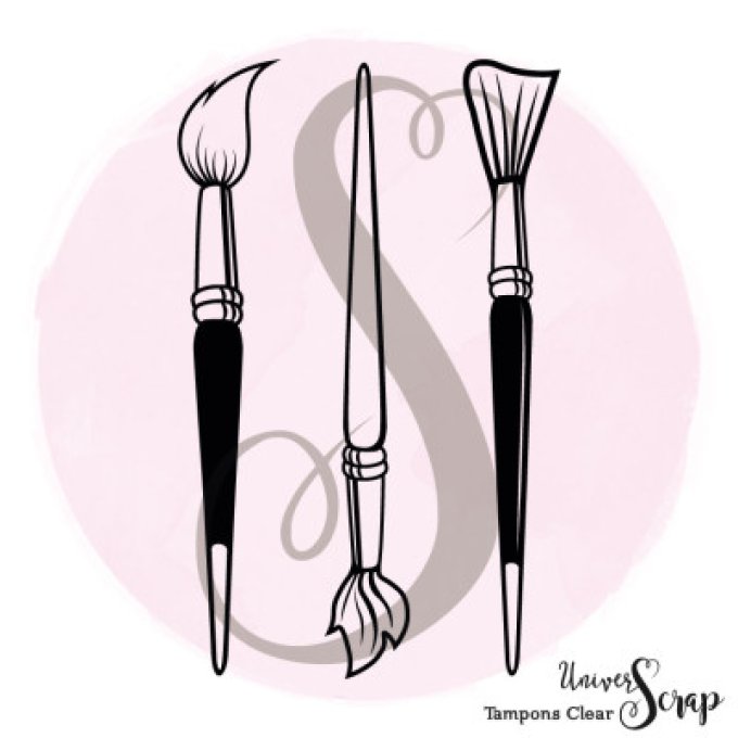 3 Tampons Clears "Trio de Pinceaux"