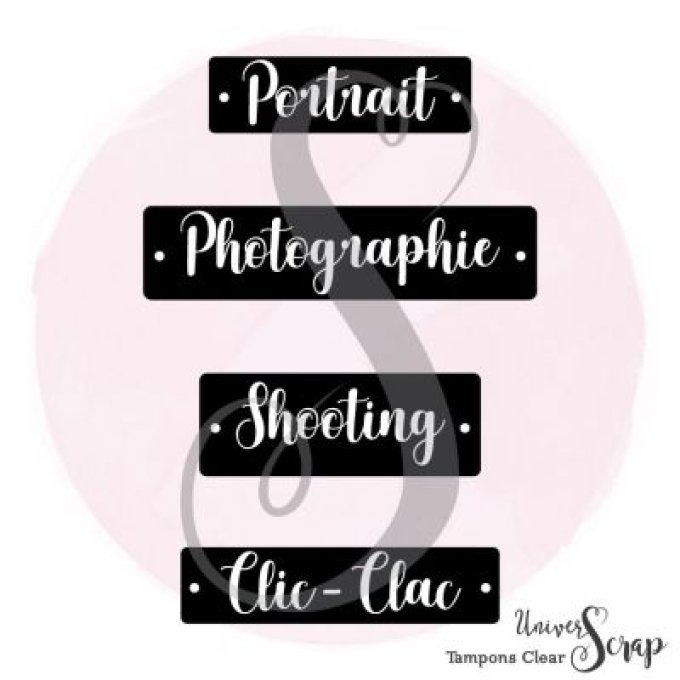 4 Tampons Clear Etiquettes Photographie