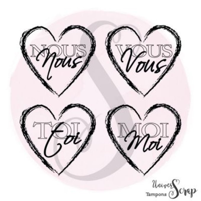 Tampon Coeurs : Vous, nous, toi, moi