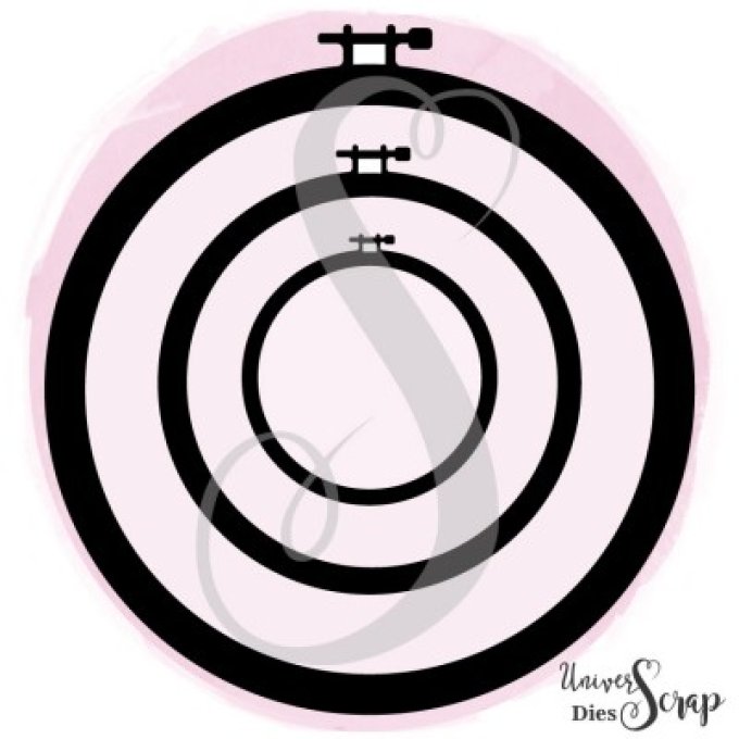 Dies 3 Cercles à broder