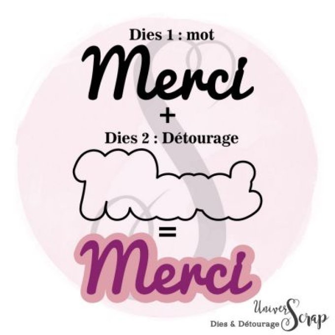 Dies & son détourage Merci