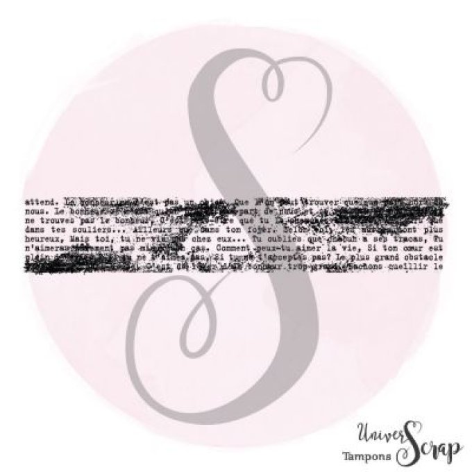Tampon Ecriture grunge H.